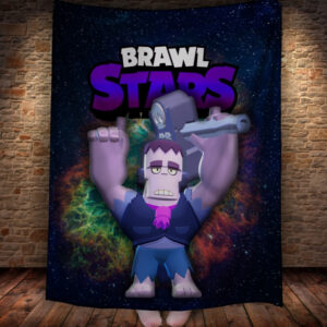 Плед з 3D-принтом на тему Brawl Stars Герої Бравл Старс 150х200 см.