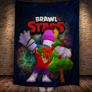 Плед з 3D-принтом на тему Brawl Stars Герої Бравл Старс 150х200 см.