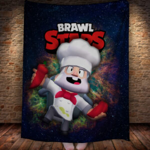 Плед з 3D-принтом на тему Brawl Stars Герої Бравл Старс 150х200 см.