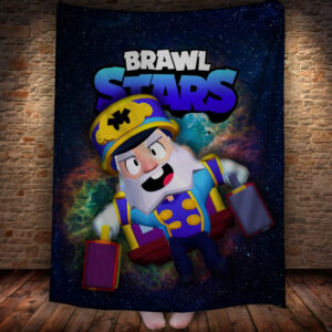 Плед з 3D-принтом на тему Brawl Stars Герої Бравл Старс 150х200 см.