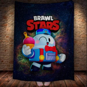 Плед з 3D-принтом на тему Brawl Stars Герої Бравл Старс 150х200 см.