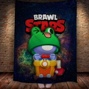 Плед з 3D-принтом на тему Brawl Stars Герої Бравл Старс 150х200 см.