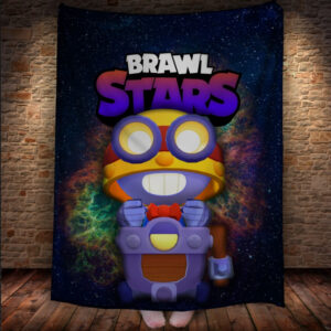 Плед з 3D-принтом на тему Brawl Stars Герої Бравл Старс 150х200 см.
