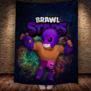 Плед з 3D-принтом на тему Brawl Stars Герої Бравл Старс 150х200 см.