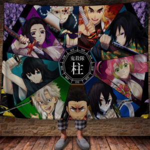 Плед з 3D принтом аніме героїв 150х200 см.