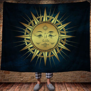 Плед з 3D принтом Античне сонце 150х200 см.