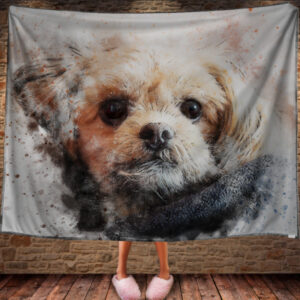 Плед з 3D принтом Big Fase Dog 150х200 см.