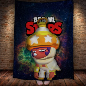 Плед з 3D-принтом на тему Brawl Stars Герої Бравл Старс 150х200 см.
