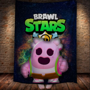 Плед з 3D-принтом на тему Brawl Stars Герої Бравл Старс 150х200 см.