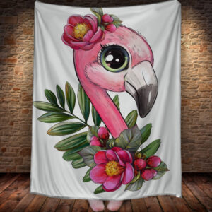 Плед з 3D принтом 1384 Фламінго 150х200 см.