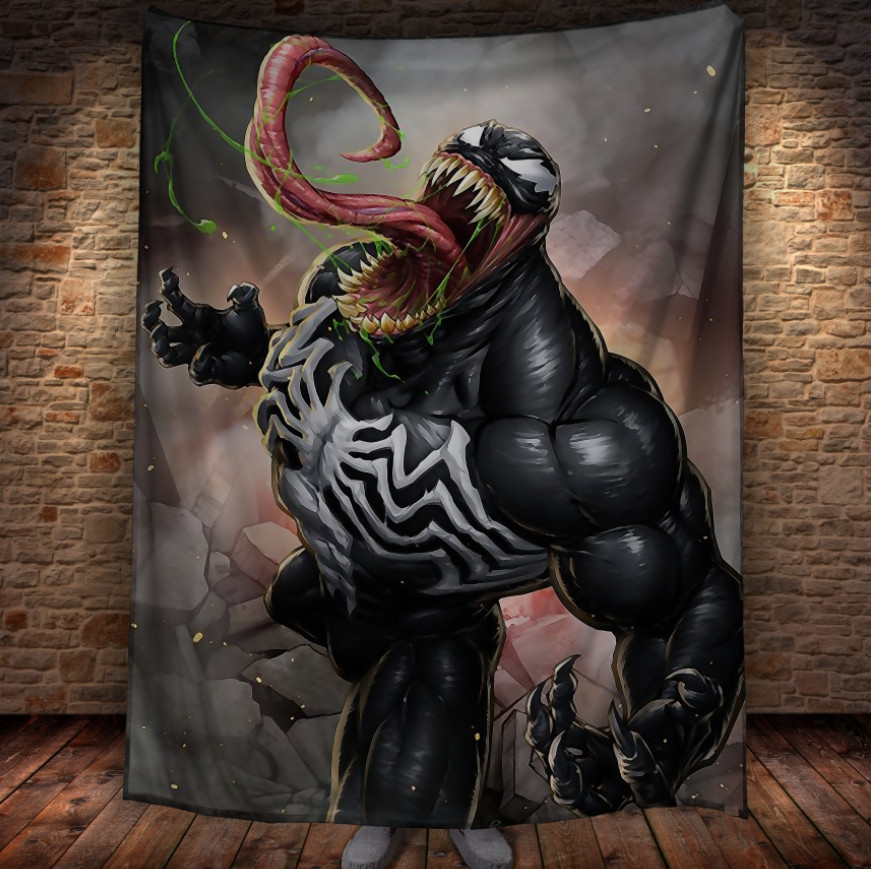 Плед з 3D принтом Веном 150х200 см.