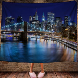 Плед з 3D принтом "Дивовижний Нью-Йорк". 150х200 см.