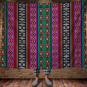 Плед з 3D принтом в перуанському етнічному стилі. 150х200 см.