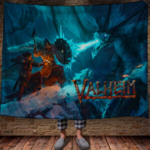 Плед з 3D принтом Valheim. 150х200 см.