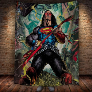 Плед з принтом Супермена коміксів 150х200 см.