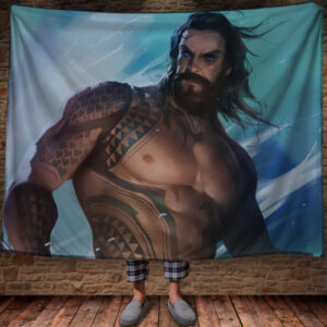 Плед з 3D принтом Аквамен 150х200 см.