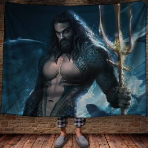 Плед з 3D принтом Аквамен 150х200 см.