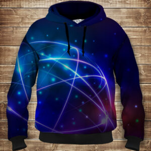 Толстівка з 3D принтом Кіберпанк Плазма Дитячі і дорослі розміри. ВСІ Розміри Преміум тканина