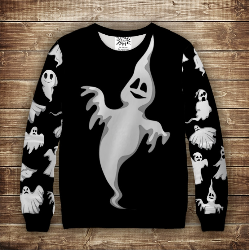 Свитшот с 3D принтом Halloween Примара ВСІ Розміри Преміум тканина
