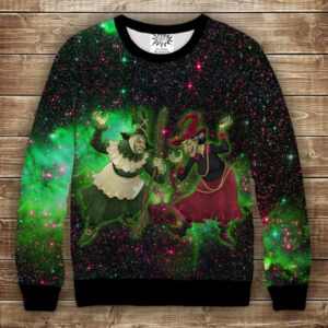 Свитшот с 3D принтом Halloween Хеловін Танцюючі Відьми ВСІ Розміри Преміум тканина