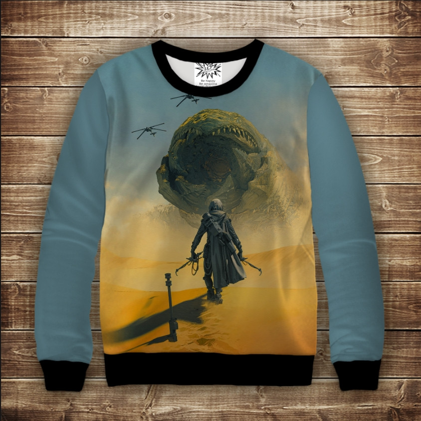 Світшот з 3D принтом Дюна Dune ВСІ Розміри Преміум тканина