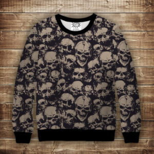 Світшот з 3D принтом Череп ВСІ Розміри Преміум тканина