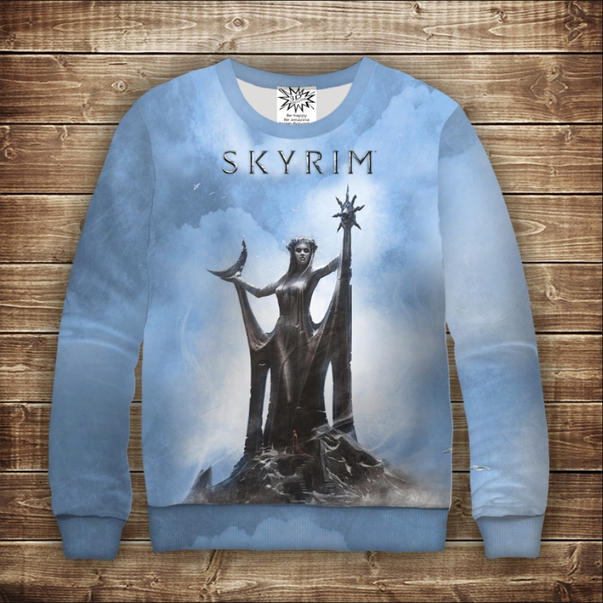 Свитшот с 3D принтом Skyrim Azura Скайрим Азура ВСІ Розміри Преміум тканина