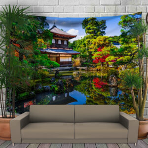 Панно - тапестри (гобелен) с 3D с принтом Монастир Гінкау