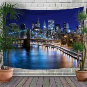 Панно - тапестри (гобелен) с 3D принтом Нью-Йорк