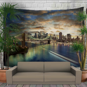 Панно - тапестри (гобелен) с 3D принтом Нью-Йорк