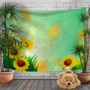 Панно - тапестри (гобелен) с 3D принтом Соняшники