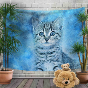 Панно - тапестри (гобелен) с 3D принтом Кошеня