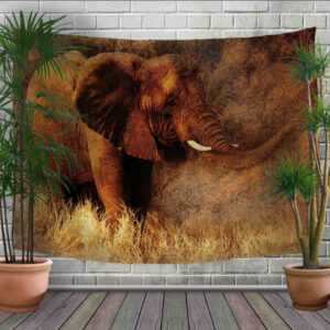 Панно - тапестри (гобелен) с 3D принтом Слон