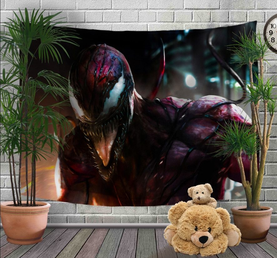 Панно - тапестри (гобелен) с 3D принтом Venom. Carnag. Веном. Карнаж
