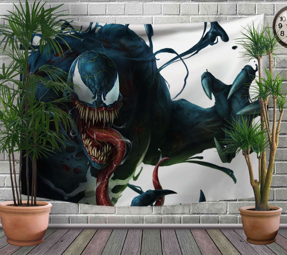 Панно - тапестри (гобелен) с 3D принтом Venom-2.«Веном: Да будет Карнаж»