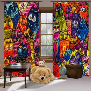 Штори Фотоштори Акварель. Котікі.