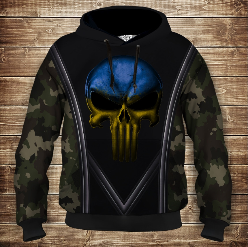 Толстівка з 3D принтом: Воїн. Патріот України Дитячі і дорослі розміри. ВСІ Розміри Преміум тканина