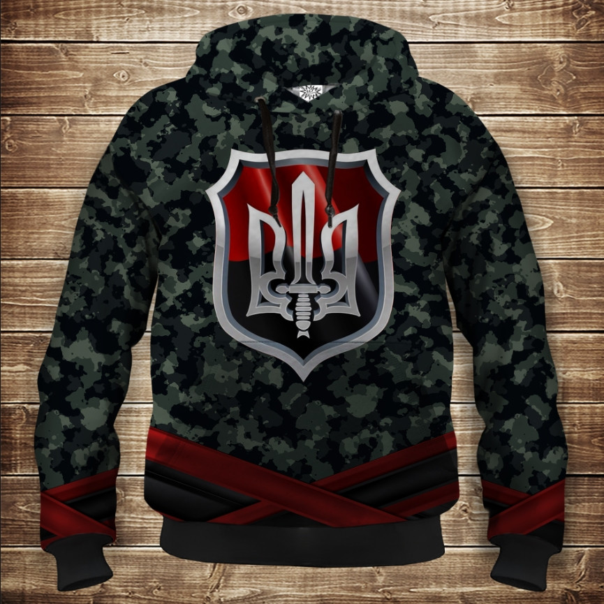 Толстівка з 3D принтом: Воїн. Патріот України Дитячі і дорослі розміри. ВСІ Розміри Преміум тканина