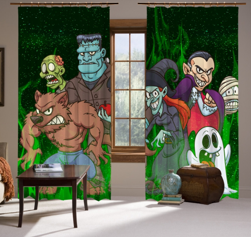 Штори Фотоштори Хелловін. Герої