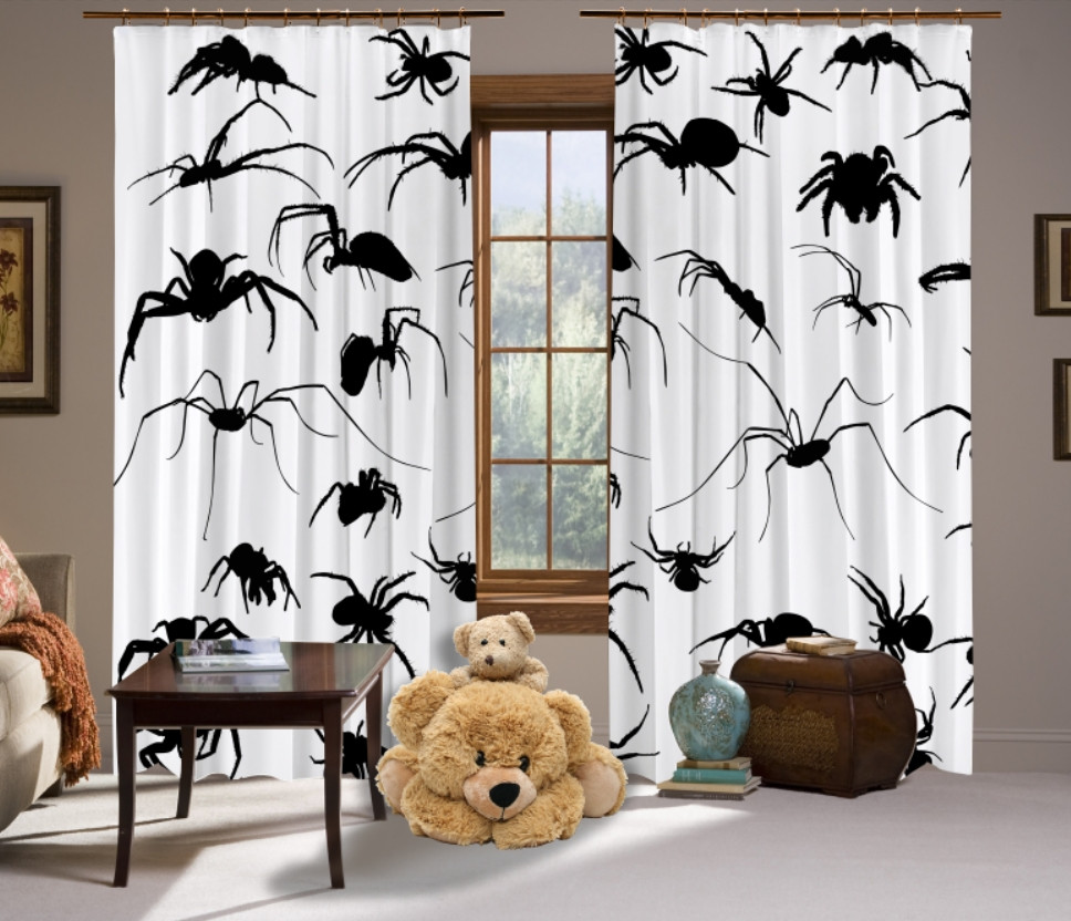 Штори Фотоштори Хелловін. Павуки