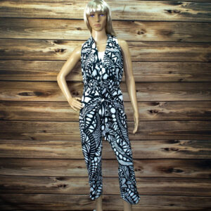 Брюки-палаццо 2в1 комбінезон з принтом (бохо-балаццо-саронг) Дудл ВСІ Розміри Преміум тканина