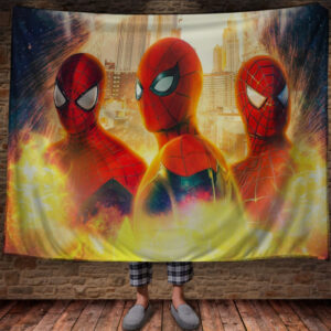 Плед з 3D принтом- Людина-павук Три спайдермени 150х200 см.
