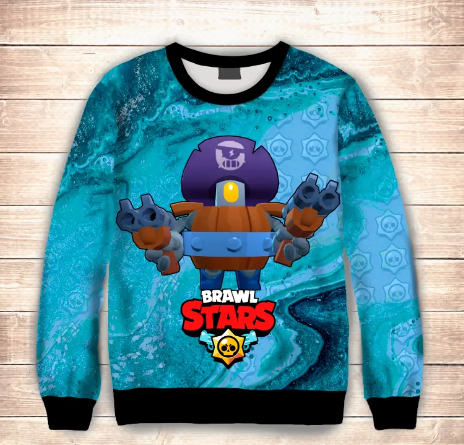 Світшот 3D DARRYLL ВСІ Розміри Преміум тканина