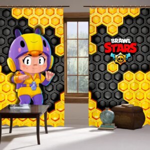 Штори 3D Бравл старс Беа