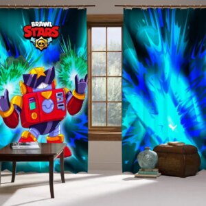 Штори 3D Бравл Старс Вольт