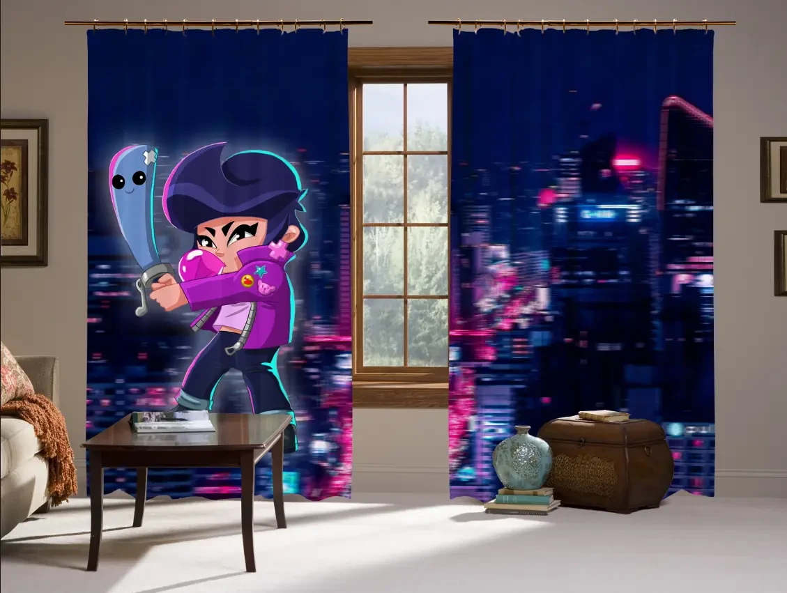 Штори 3D Бібі Бравл