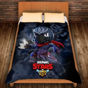 Плед з 3D принтом-Бравл Старс Ворон Ассасін 150х200 см.