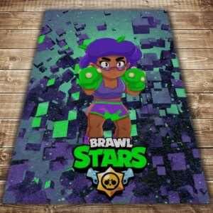 Плед з 3D принтом-Бравл Старс Роза 150х200 см.