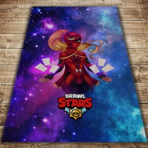 Плед з 3D принтом-Бравл Старс Тара Космос 150х200 см.