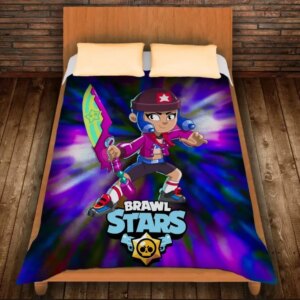 Плед з 3D принтом-Бравл Старс Бібі з мечем 150х200 см.